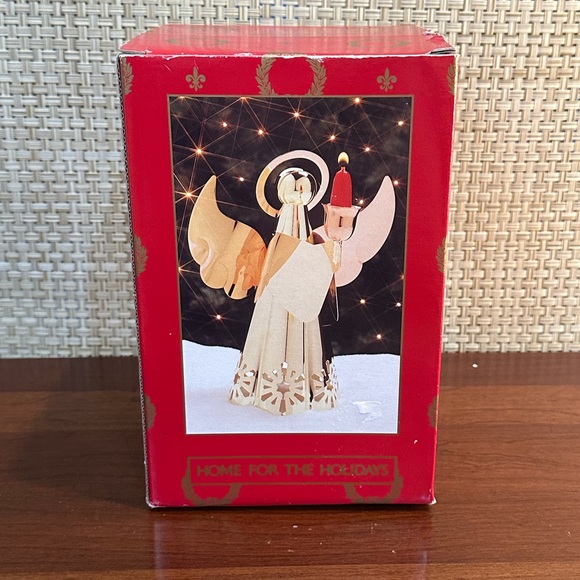 🎄🌟2xHP🌟VTG 1990s Copper & Brass Angel Candlestick Holder Home For Holidays - Picture 9 of 13